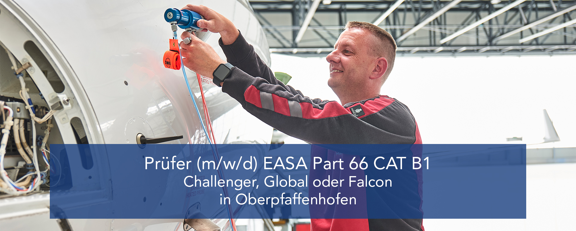 Prüfer (m/w/d) EASA Part 66 CAT B 1 Challenger, Global oder Falcon in Oberpfaffenhofen