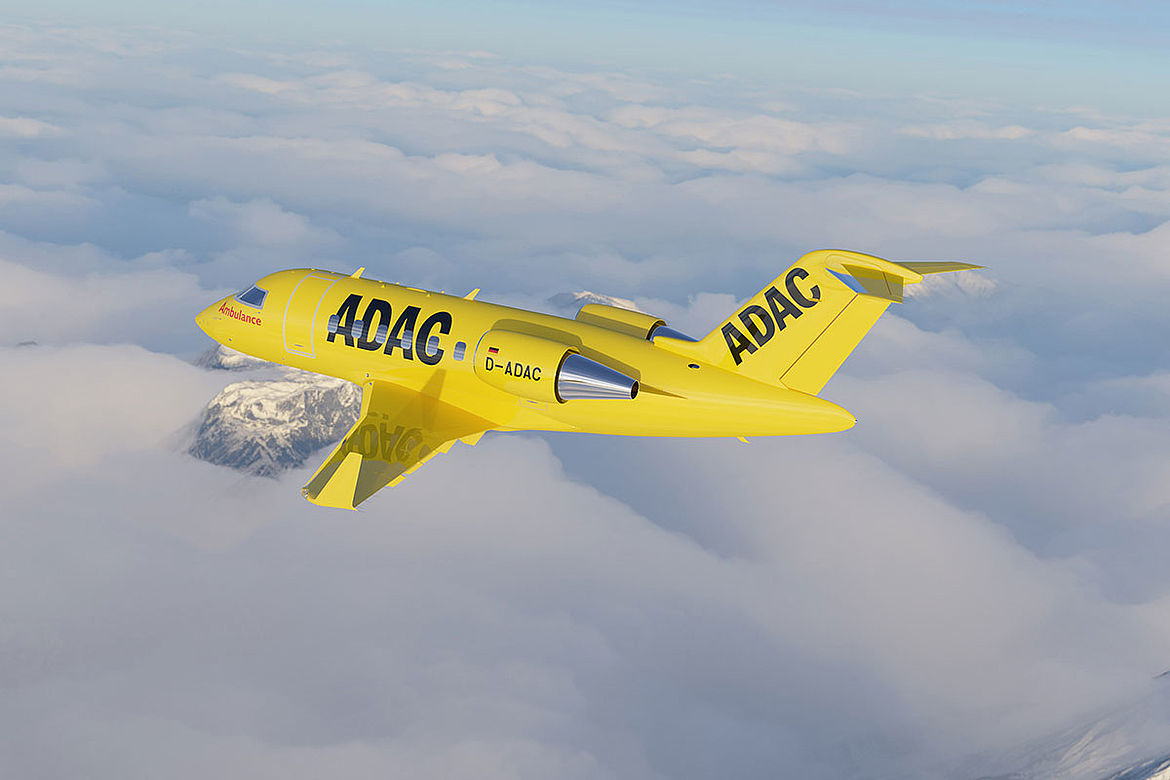 Bombardier Defense und ADAC geben Bestellung eines werksneuen Challenger 650-Jets für Medevac-Einsätze bekannt